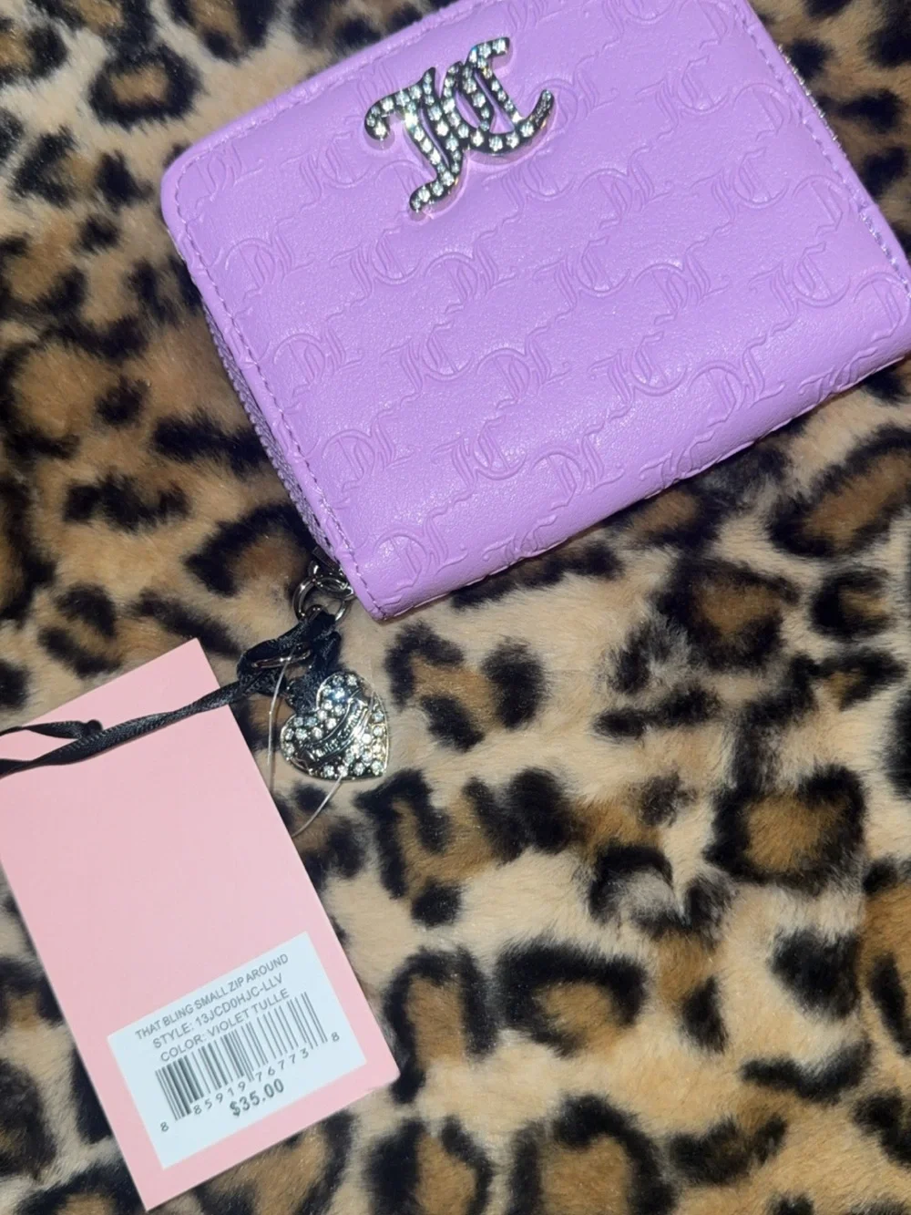 Juicy Couture Lavender Small Backpack with Matching Accessories BNWT